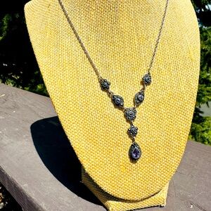 Extraordinary vintage pink topaz & marcasite set in sterling silver.